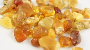 bursztyn bałtycki zestaw wielokolorowy polerowany