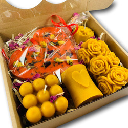 zestaw świec prezent na dzień babci i dziadka eko