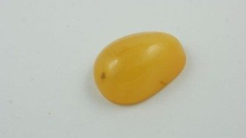 BURSZTYN BAŁTYCKI BIAŁO ZŁOTY RĘCZNIE POLEROWANY