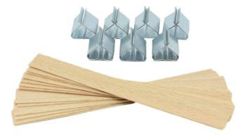 Knot drewniany do świec stopki gratis 20 szt 10 cm