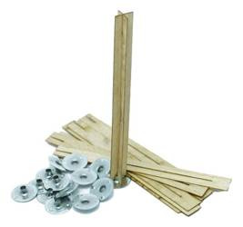 KNOT KRZYŻOWY DREWNIANY 10 CM + BLASZKI SEMI