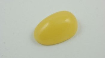 OWALNY MIODOWY KABOSZON UNIKAT BURSZTYN BAŁTYCKI