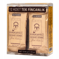 Kawa turecka Mehmet Efendi 72 g (12 x 6 g) mielona, gotowa do zaparzenia