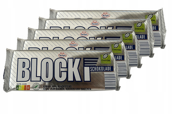 KUWERTURA 5 x Czekolada Backfee Block 200 g do pieczenia deserów i wypieków