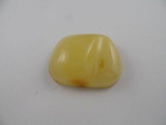 kaboszon naturalny dwukolorowy żółto-mleczny