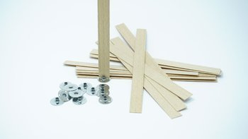 Knot drewniany do wosku stopki gratis 5 szt 15 cm