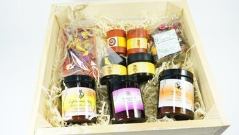 Duży zestaw prezentowy 7 x świeca + 2 x herbata